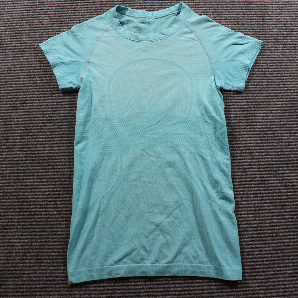 Lululemon Run Swiftly Tech Tee Women's 4 Teal Sho… - image 1